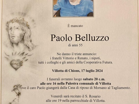 Paolo Belluzzo - Necrologio 